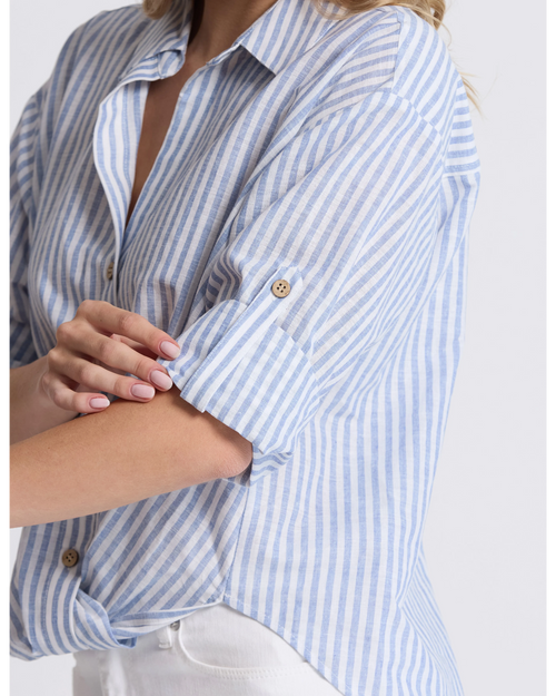 Stella and Gemma On Repeat Blouse Sea Stripe