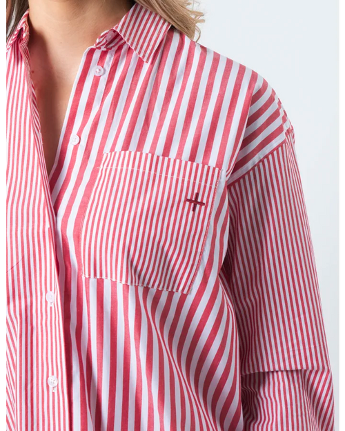 Stella and Gemma Essentials Shirt Ruby Stripes
