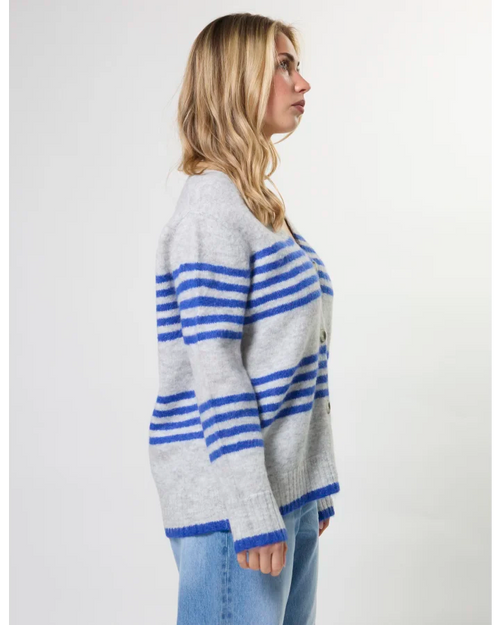 Stella and Gemma Striped Cardigan Salt Air