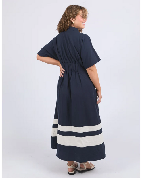 Elm Scarlet Midi Dress Navy