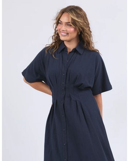 Elm Scarlet Midi Dress Navy