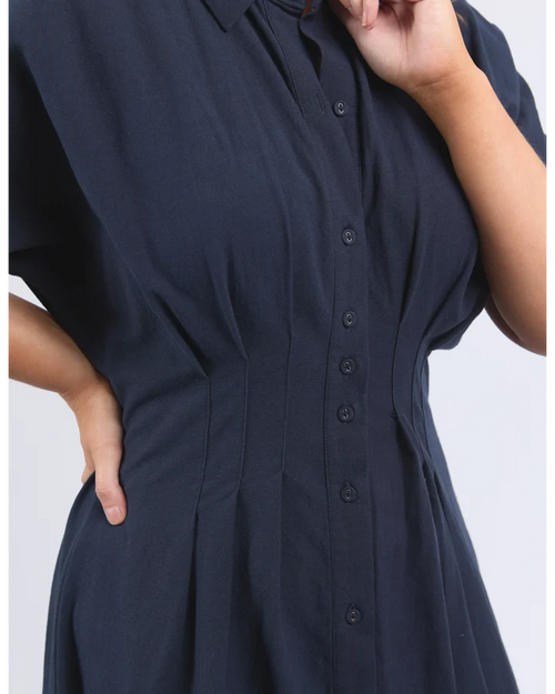 Elm Scarlet Midi Dress Navy