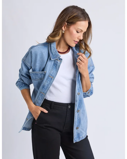 Elm Laura Denim Shacket
