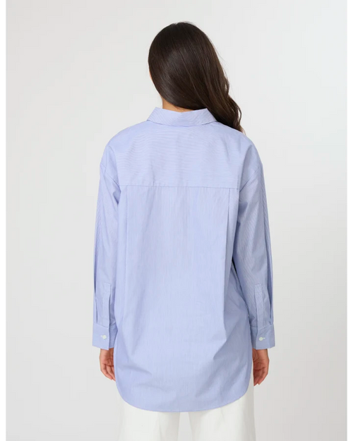 PREORDER - Stella and Gemma Casino Shirt Blue White Stripe DUE AUGUST