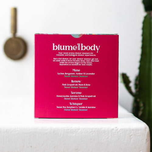 Blume and Body Shower Steamer Sweet Four Pack