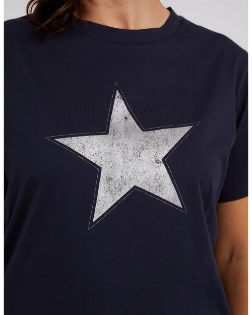 Elm Sparkle Star T Shirt Navy