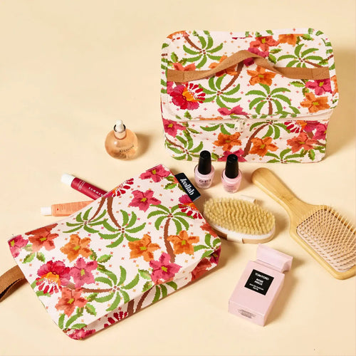 Kollab Toiletry Stash Bag Hibiscus Retreat