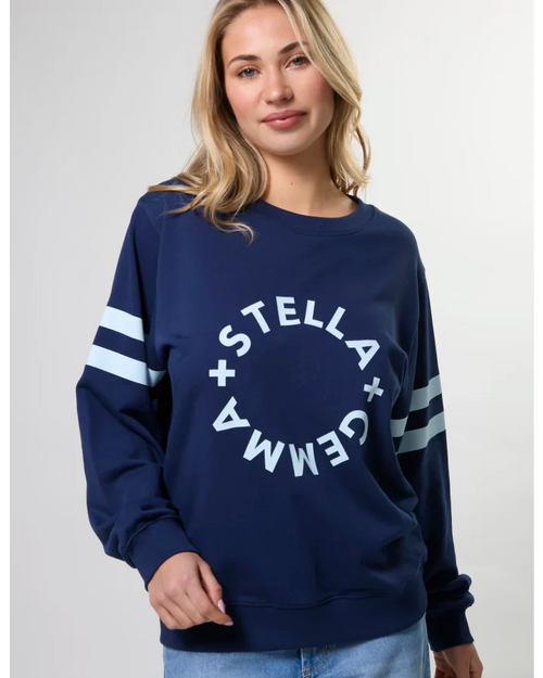 Stella and Gemma Navy Rotation Essential Sweatshirt