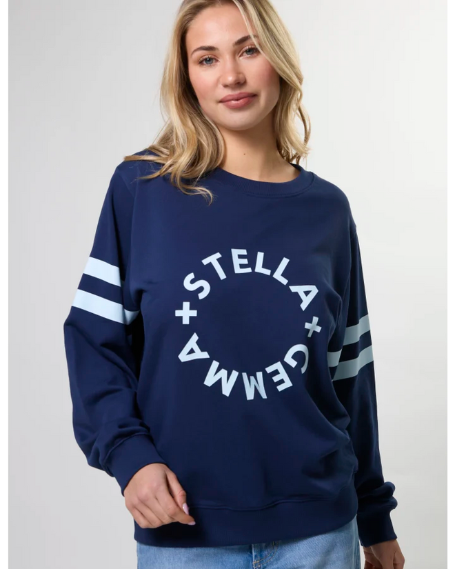 Stella and Gemma Navy Rotation Essential Sweatshirt