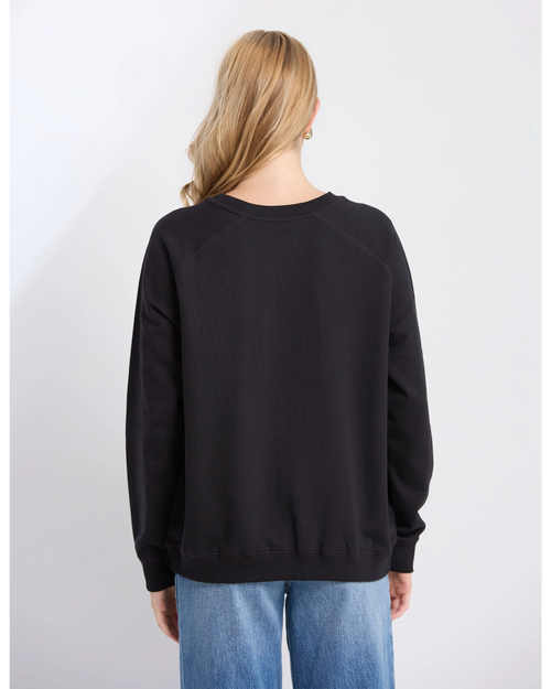 Stella and Gemma Black Star Crossed Classic Sweatshirt