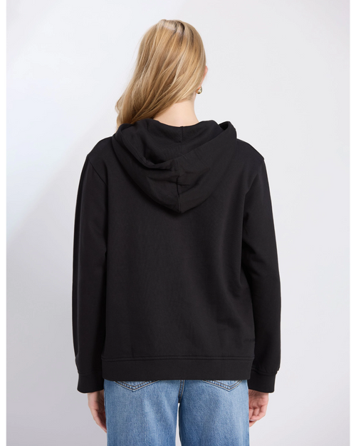 Stella and Gemma Hoodie Black Leopard Cross