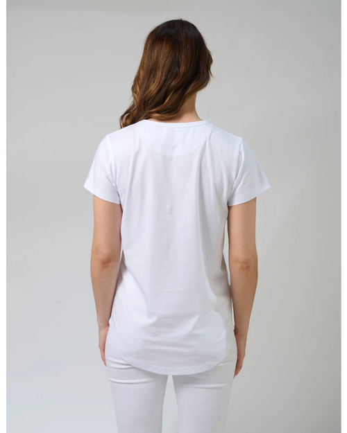 Stella and Gemma Classic Tee White Strawberry Scoop