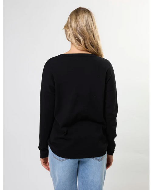 Stella and Gemma Street Jumper Black