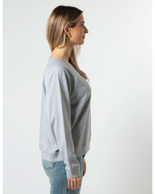 Stella and Gemma Grey Painted Black Logo Everyday Sweatshirt