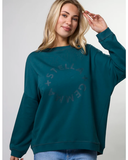 Stella and Gemma Newport Sweatshirt Teal Rotation