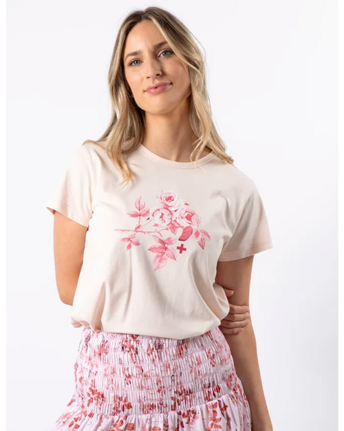 Stella and Gemma Green Vintage Blush Jolie Ruby Rose T Shirt