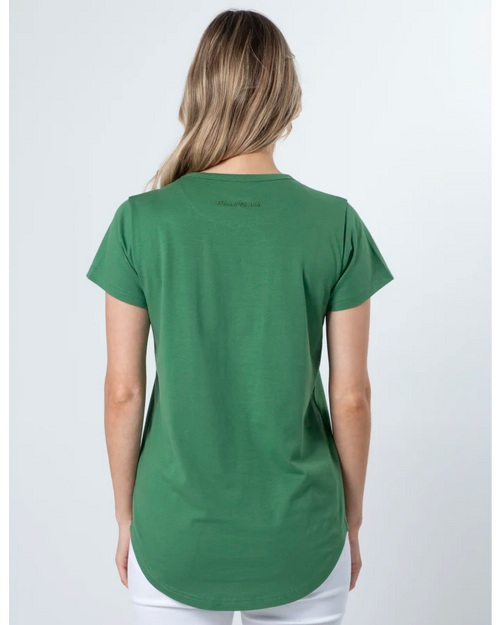 Stella and Gemma Green Vintage Green Floral T Shirt