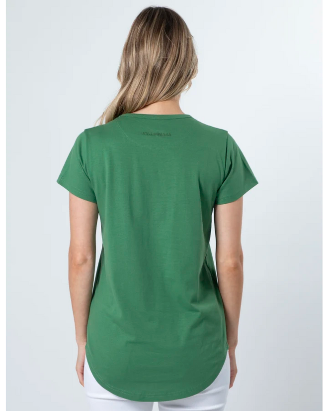 Stella and Gemma Green Vintage Green Floral T Shirt