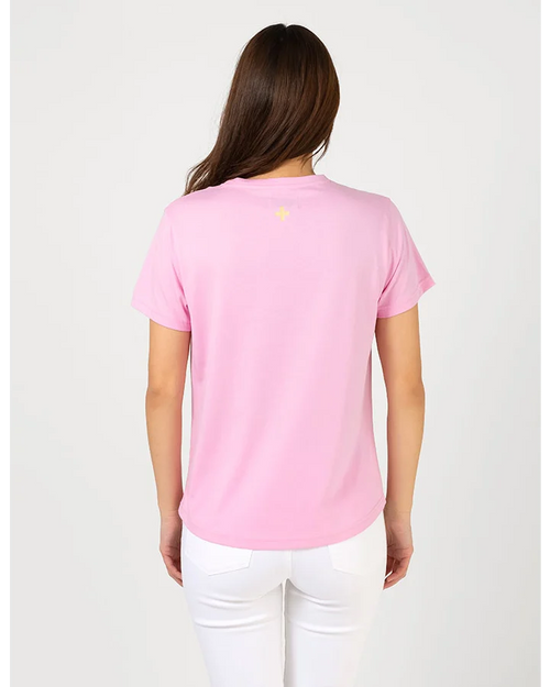 Stella and Gemma Leaping Tiger Pink Ace T Shirt