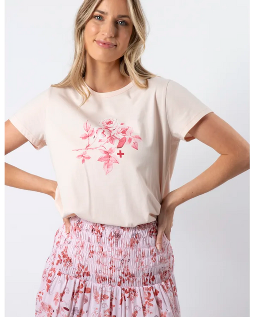 Stella and Gemma Green Vintage Blush Jolie Ruby Rose T Shirt