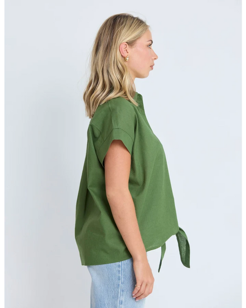 Stella and Gemma Tie The Knot Shirt Emerald