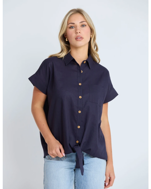 Stella and Gemma Tie The Knot Shirt Navy