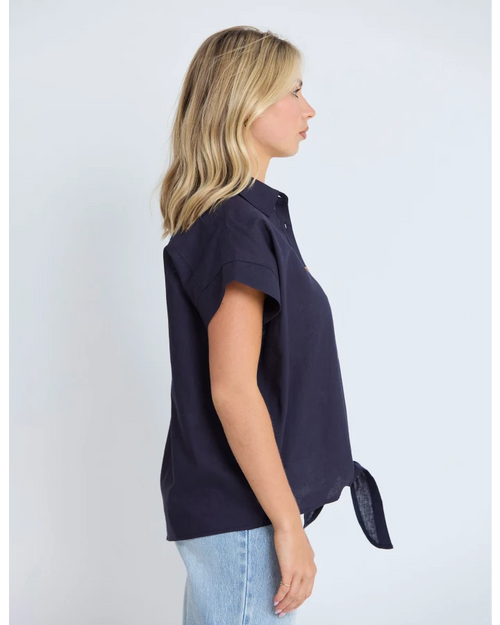 Stella and Gemma Tie The Knot Shirt Navy
