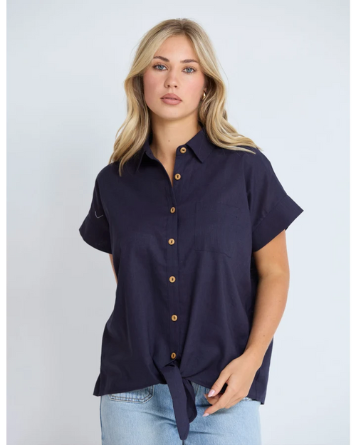 Stella and Gemma Tie The Knot Shirt Navy