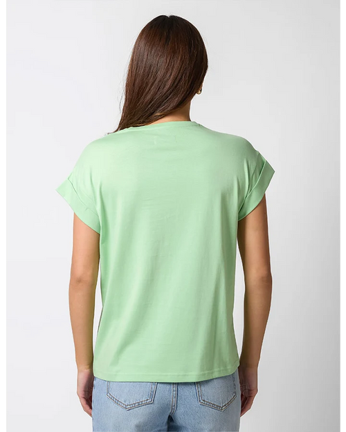 Stella and Gemma Phonenix Arizona Tigers Green Cuff T Shirt