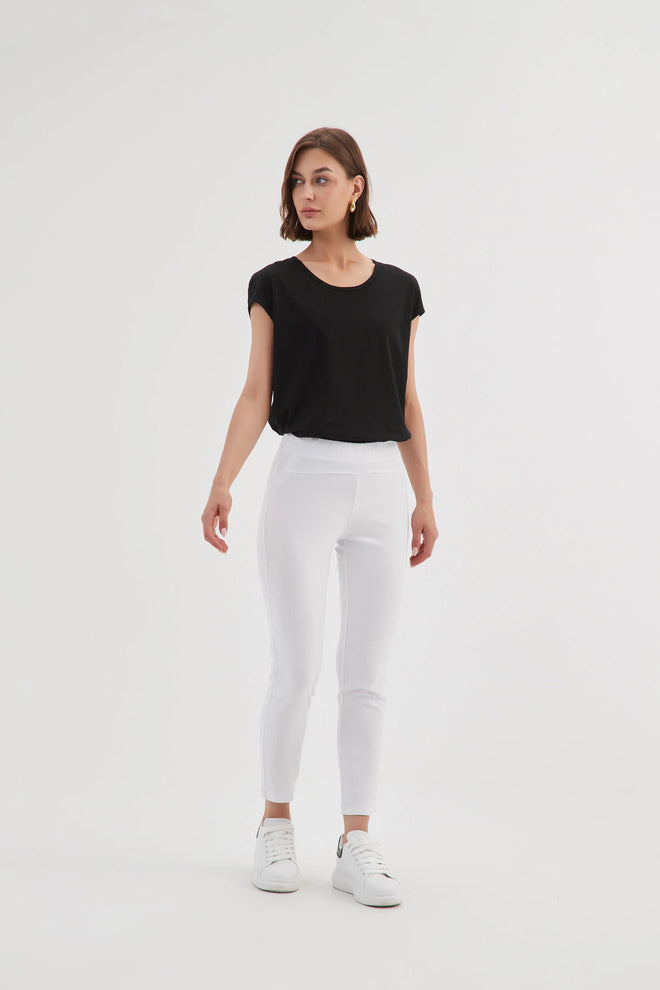 PREORDER - Tirelli Straight Crop Pants White DUE SEPTEMBER