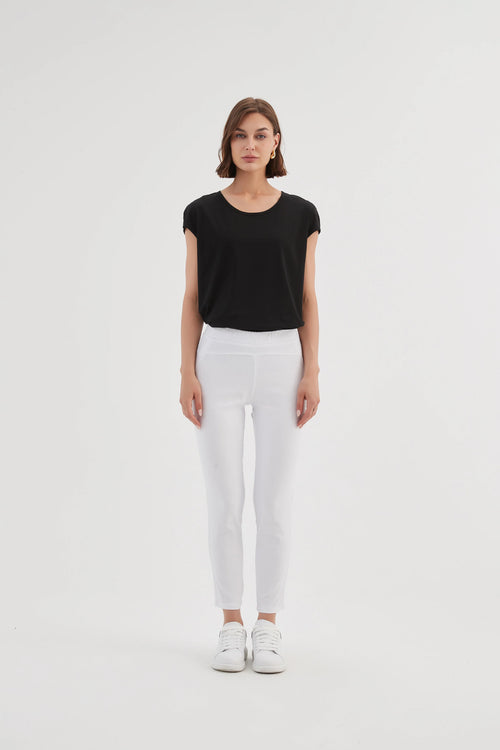PREORDER - Tirelli Straight Crop Pants White DUE SEPTEMBER