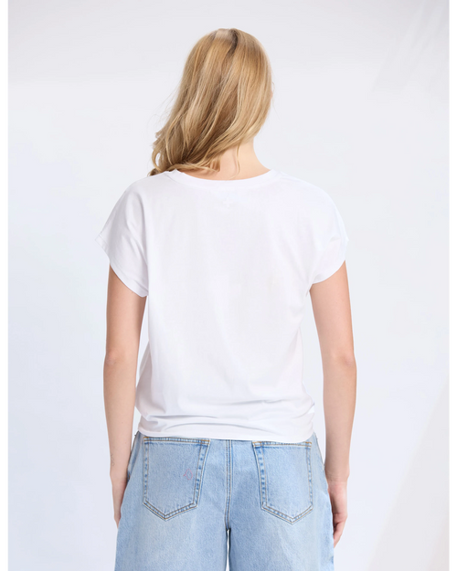 Stella and Gemma Top Knot Top White