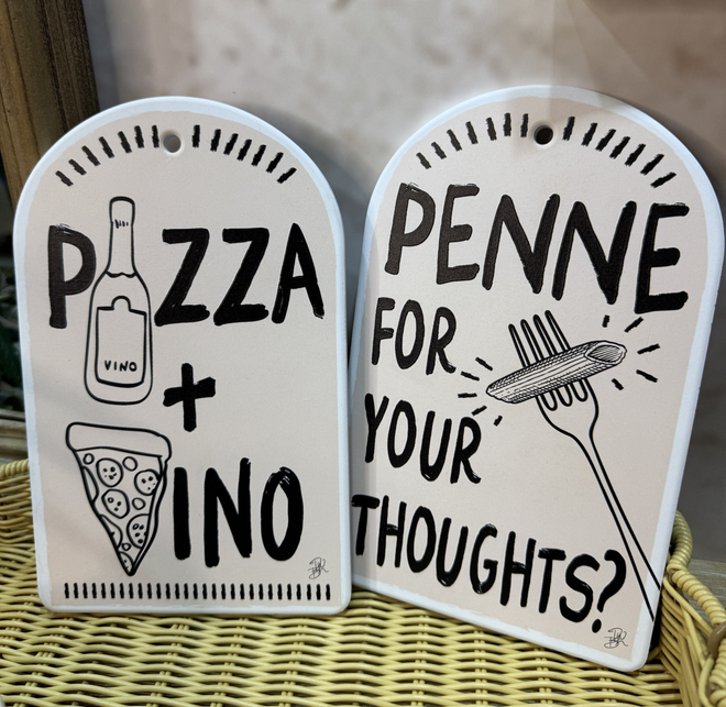 Ceramic Trivet Penne for your Thoughts