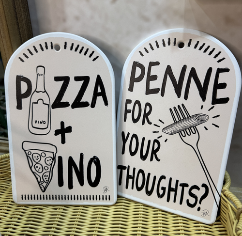 Ceramic Trivet Pizza and Vino