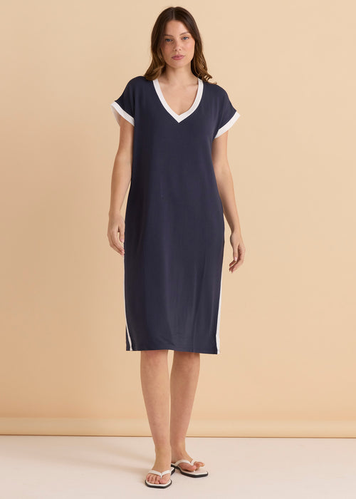 Betty Basics Tula T Shirt Dress Petrol