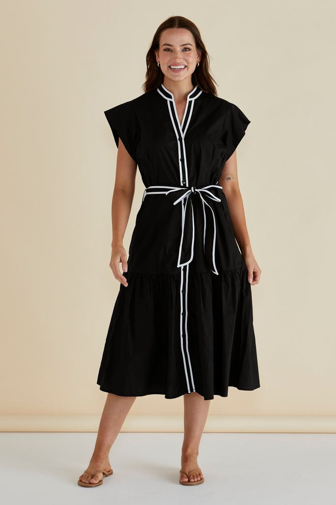 Betty Basics Mari Dress Black and White