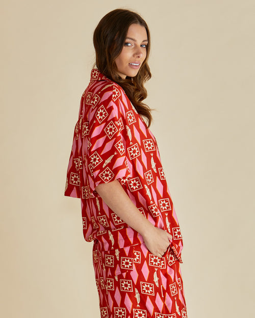 Betty Basics Copacabana Shirt Sardinia Geo