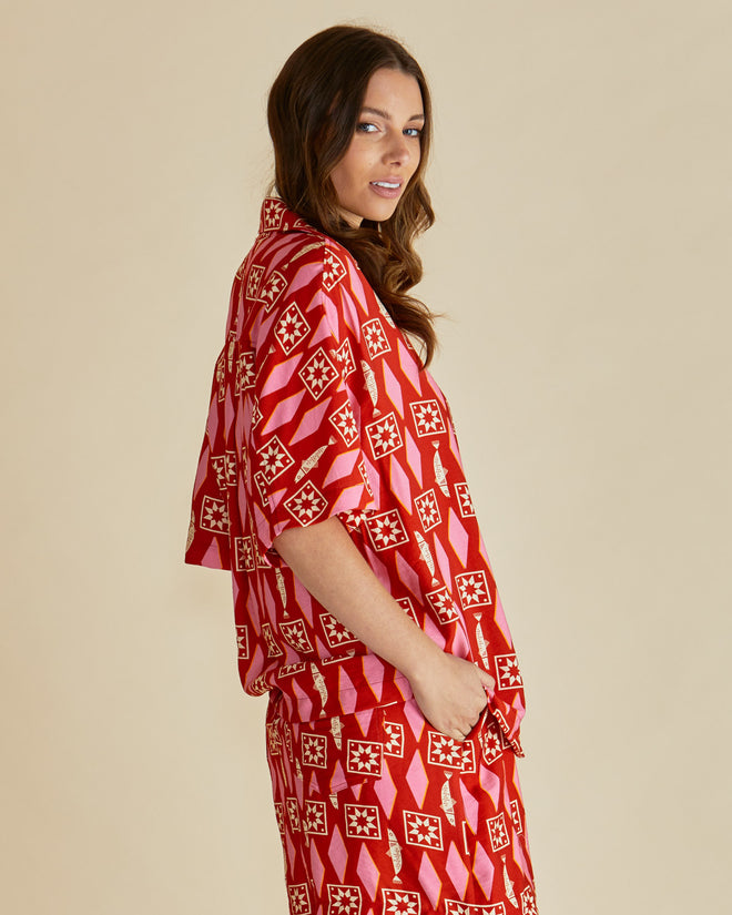 Betty Basics Copacabana Shirt Sardinia Geo