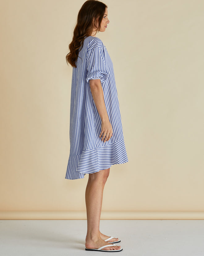 Betty Basics Livvy Dress Navy Stripe