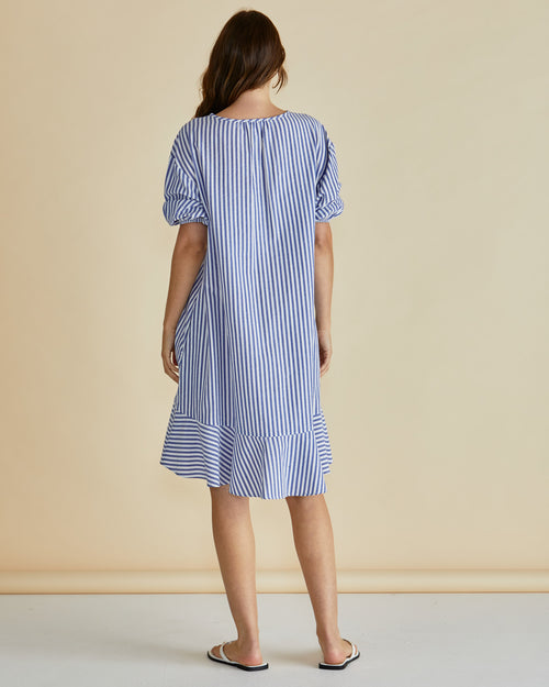 Betty Basics Livvy Dress Navy Stripe