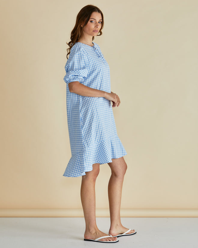 Betty Basics Livvy Dress Blue Gingham