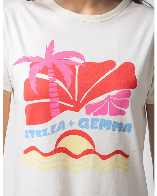 Stella and Gemma Vacy White Ace T Shirt