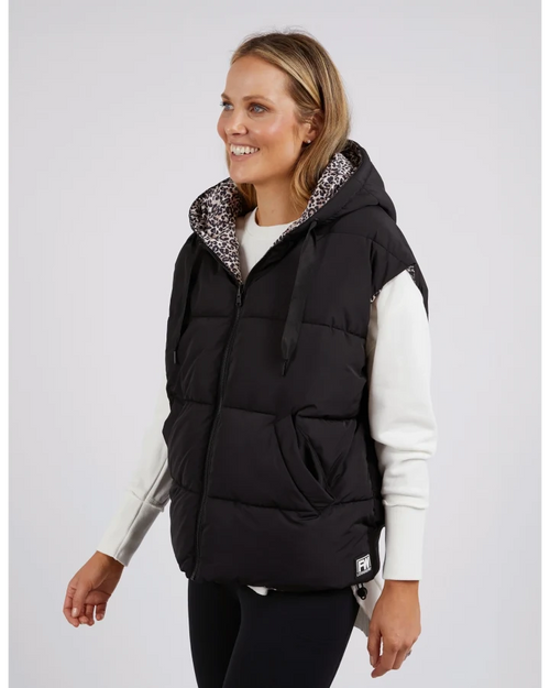 Foxwood Sports Leopard Reversible Vest Black