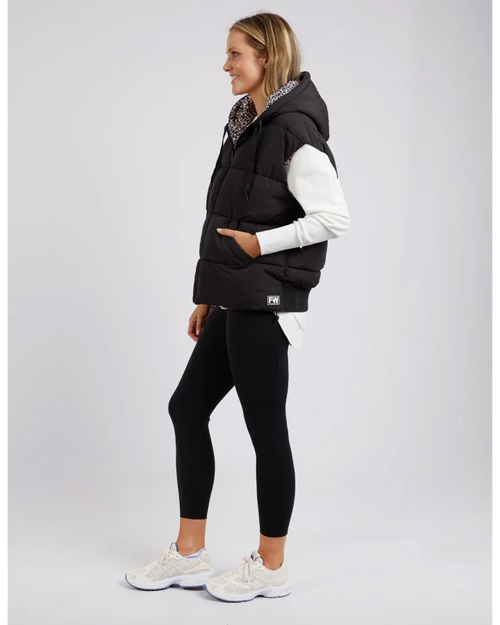 Foxwood Sports Leopard Reversible Vest Black