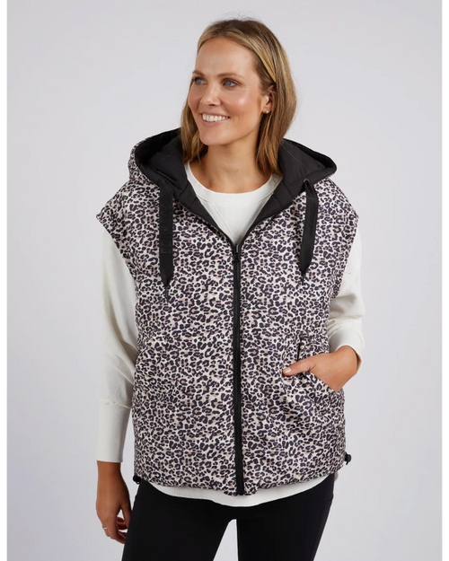 Foxwood Sports Leopard Reversible Vest Black