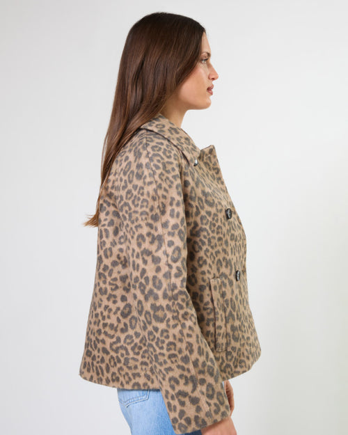 Stella and Gemma Vince Jacket Leopard