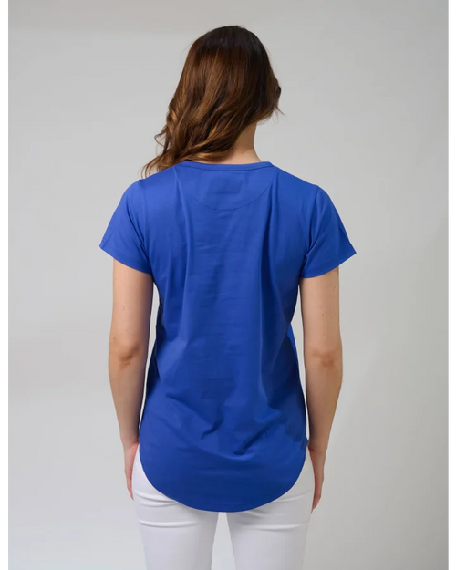 Stella and Gemma Classic T Shirt Palermo Passion Electric Blue