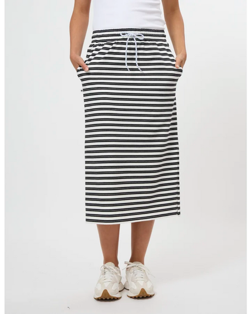 Stella and Gemma Essentials Skirt Black Stripe