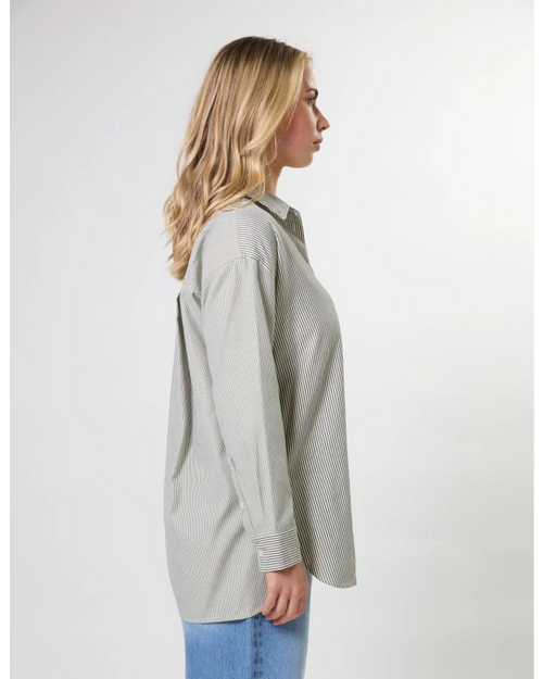 Stella and Gemma Essentials Shirt Woodland Stripe Khaki