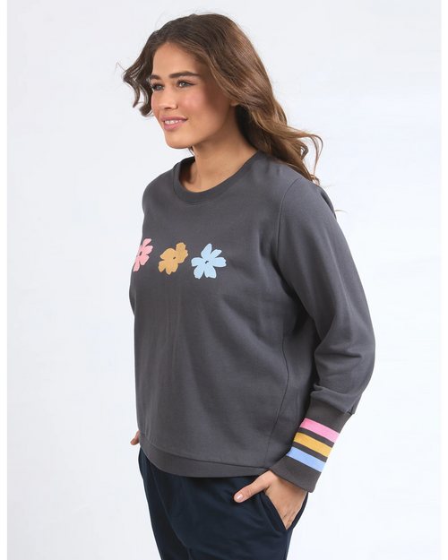 Elm Wynne Sweatshirt Washed Black